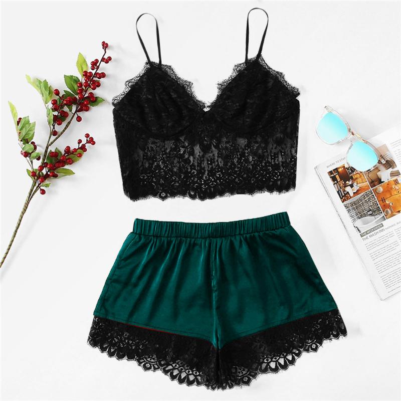 Bras Sets Womens Sexy Sleepwear Lingerie Plus Size Sling Lace Nightwear Underwear Set Fashion Leisure Personality Novel, Green
Bras Sets Womens Sexy Sleepwear Lingerie Plus Size Sling Lace Nightwear Underwear Set Fashion Leisure Personality Novel, Green