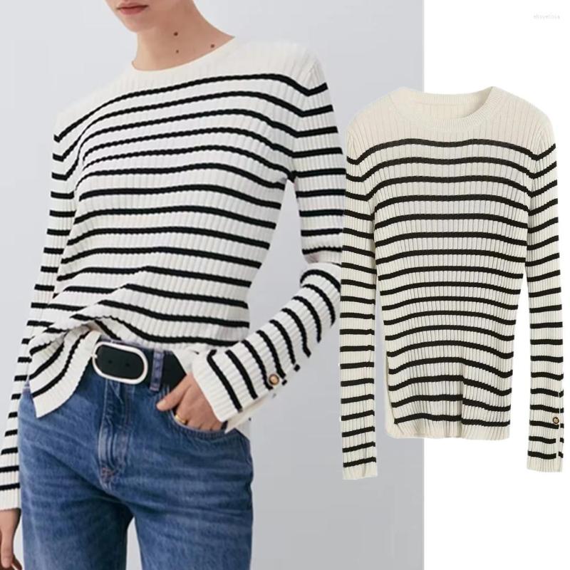 Women' Sweaters Maxdutti England Style Office Lady Fashion Striped Buttons Side Of Sleeve Knitwear Casual Women Tops, Black
Women' Sweaters Maxdutti England Style Office Lady Fashion Striped Buttons Side Of Sleeve Knitwear Casual Women Tops, Black