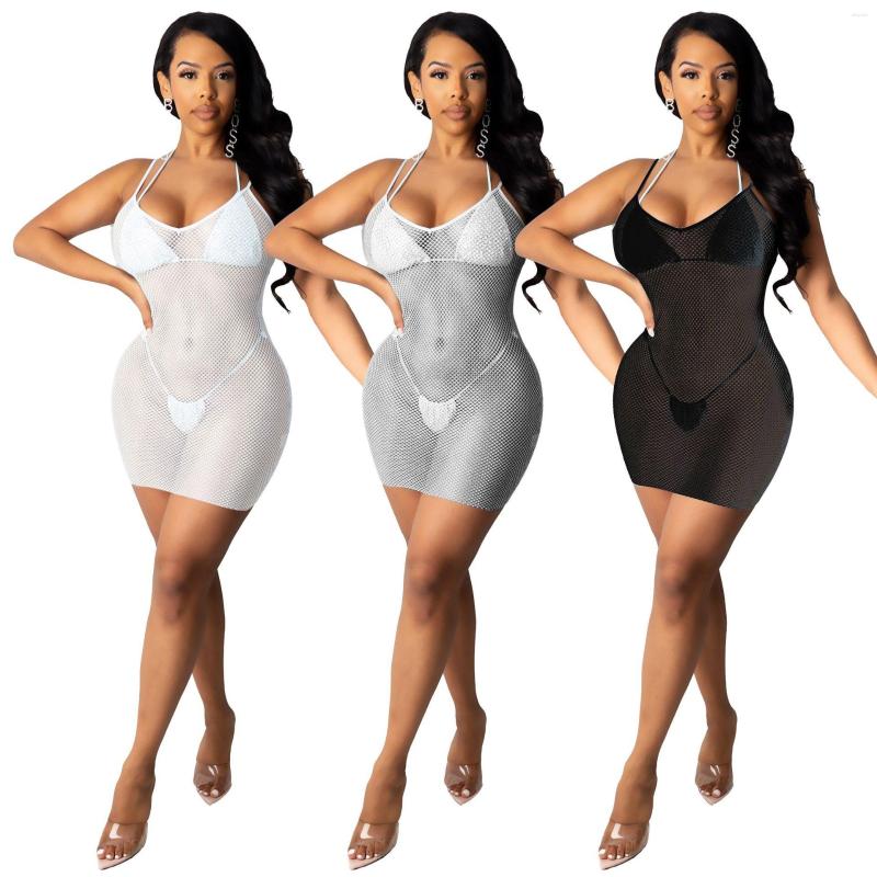 Casual Dresses Nightclub Stretch Mesh Dress V-neck Sleeveless Sling Backless Bodycon Mini Solid Beach Sundress Women, Black
Casual Dresses Nightclub Stretch Mesh Dress V-neck Sleeveless Sling Backless Bodycon Mini Solid Beach Sundress Women, Black