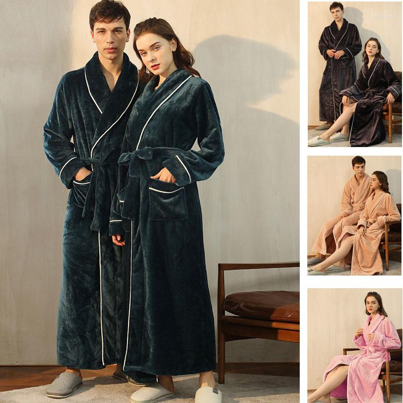 Women's Sleepwear Women Men Soft Warm Coral Fleece Long Bathrobe Winter Kimono Flannel Bath Robe Nightgown Womens Dressing Gown Male Spa, Blue women
Women's Sleepwear Women Men Soft Warm Coral Fleece Long Bathrobe Winter Kimono Flannel Bath Robe Nightgown Womens Dressing Gown Male Spa, Blue women
