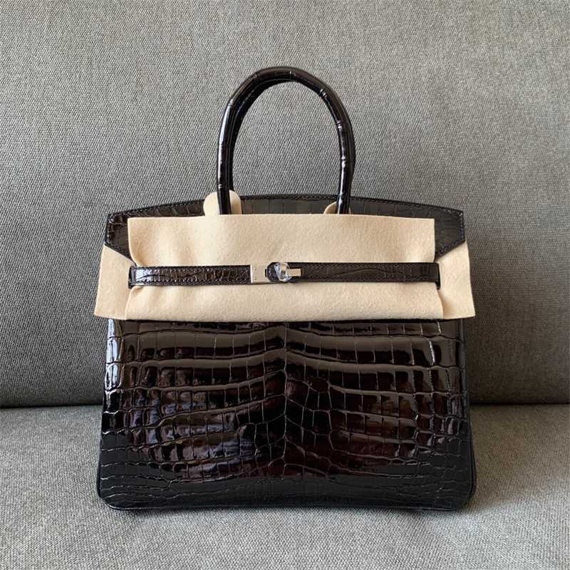 designer women handbag birkin Silver buckle bags Top version full manual h portable women's bag bag 25 classic black glossy crocodile skin, Gold clasp
designer women handbag birkin Silver buckle bags Top version full manual h portable women's bag bag 25 classic black glossy crocodile skin, Gold clasp