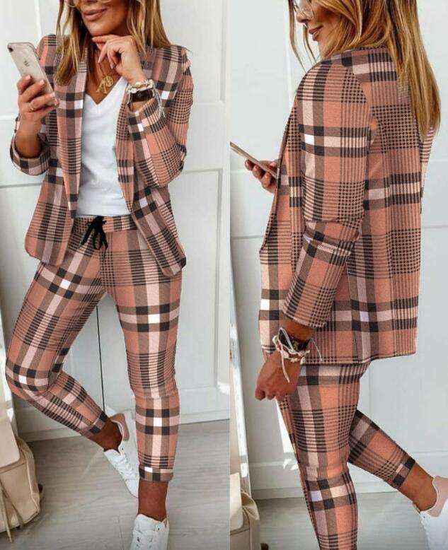 Spring Autumn Long Sleeve Tracksuits Outfits Sexy Solid Office Lady Chain Print Coat Two Pice Sets Notched Collar Top Blazer and Long Pants Suit, 04
Spring Autumn Long Sleeve Tracksuits Outfits Sexy Solid Office Lady Chain Print Coat Two Pice Sets Notched Collar Top Blazer and Long Pants Suit, 04
