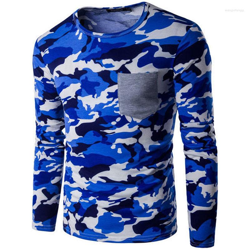 Men's T Shirts 2023 Pocket Camouflage Men Shirt Cotton T-shirt 4 Color O Collar Tshirt Homme Long Sleeve Slim Fit, Blue
Men's T Shirts 2023 Pocket Camouflage Men Shirt Cotton T-shirt 4 Color O Collar Tshirt Homme Long Sleeve Slim Fit, Blue