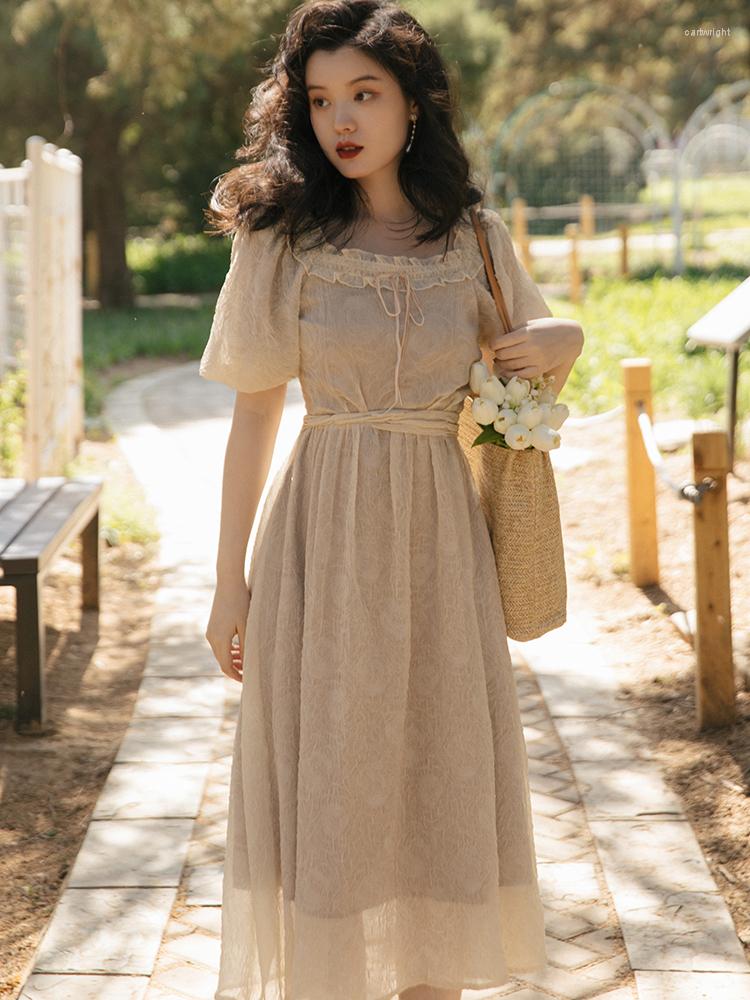 Party Dresses Romantic Retro Gentle French Fairy Chic Senior Dress Summer Puff Sleeve Print High Waist Fashion Sweet Princess 2023, Photo color
Party Dresses Romantic Retro Gentle French Fairy Chic Senior Dress Summer Puff Sleeve Print High Waist Fashion Sweet Princess 2023, Photo color