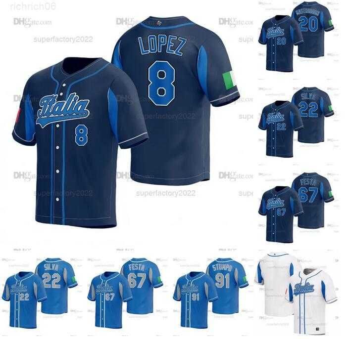 CUSTOM 2023 World Baseball Classic Italy Jersey 8 Nicky Lopez 9 Vinnie Pasquantino 20 Miles Mastrobuoni 22 David Fletcher 22 Tiago da Silva, Colour
CUSTOM 2023 World Baseball Classic Italy Jersey 8 Nicky Lopez 9 Vinnie Pasquantino 20 Miles Mastrobuoni 22 David Fletcher 22 Tiago da Silva, Colour