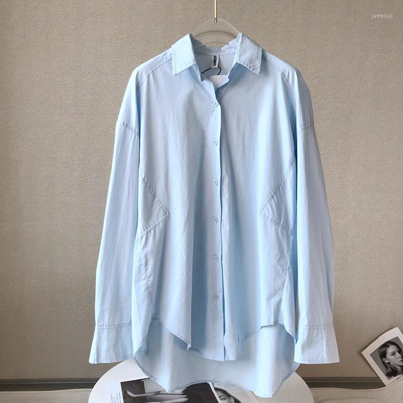 Women's Polos 2023 Autumn Fashion Loose Fresh Design Sense Niche Shirt Long-sleeved Thin Solid Color Women, Light blue
Women's Polos 2023 Autumn Fashion Loose Fresh Design Sense Niche Shirt Long-sleeved Thin Solid Color Women, Light blue