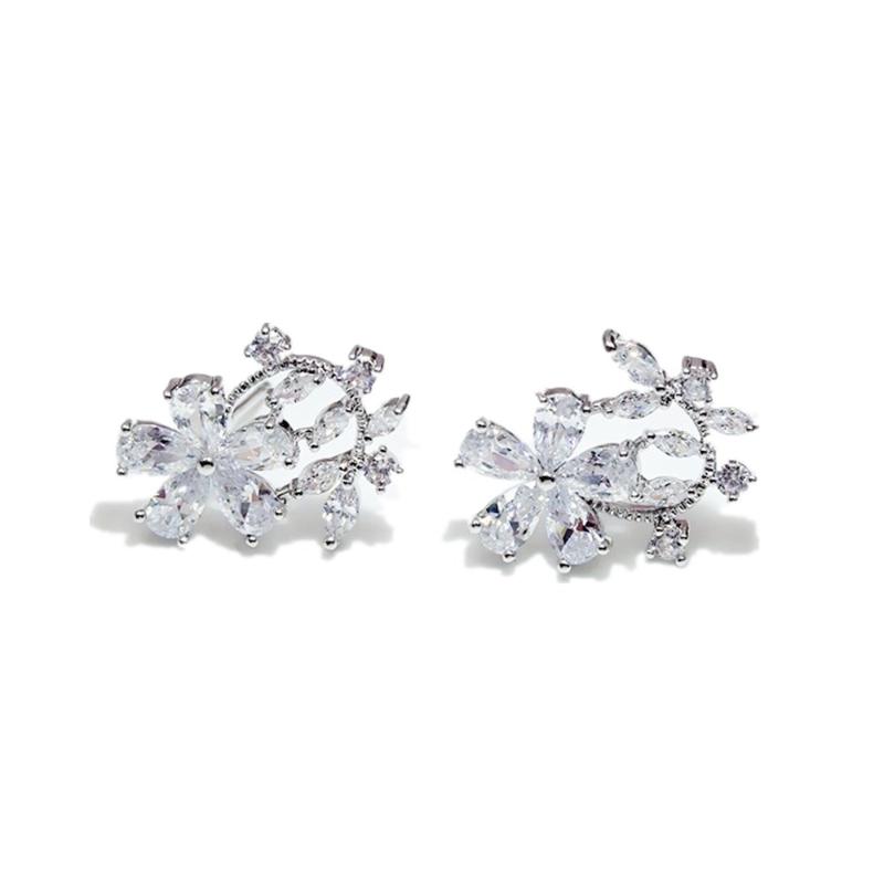 Stud Earrings 925 Silver Needle Fancy Zircon Flower For Women Lady Fashion Jewelry Valentine Day Gift
Stud Earrings 925 Silver Needle Fancy Zircon Flower For Women Lady Fashion Jewelry Valentine Day Gift