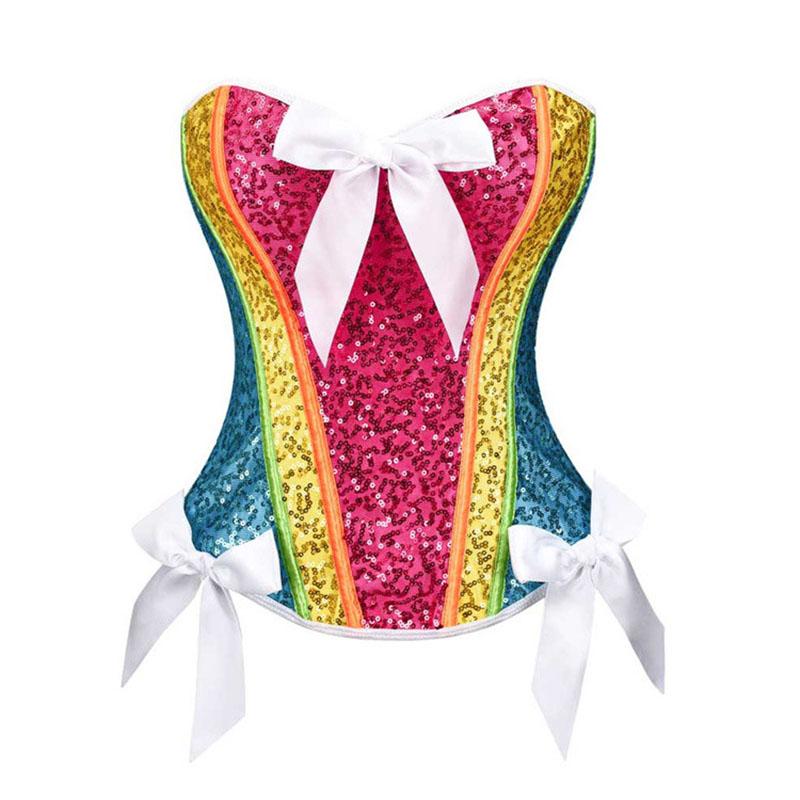 Bustiers & Corsets Color And Colorful Metal Plate Ladies Sexy Tops Plastic Bowknot Court Corset CorsetsBustiers
Bustiers & Corsets Color And Colorful Metal Plate Ladies Sexy Tops Plastic Bowknot Court Corset CorsetsBustiers