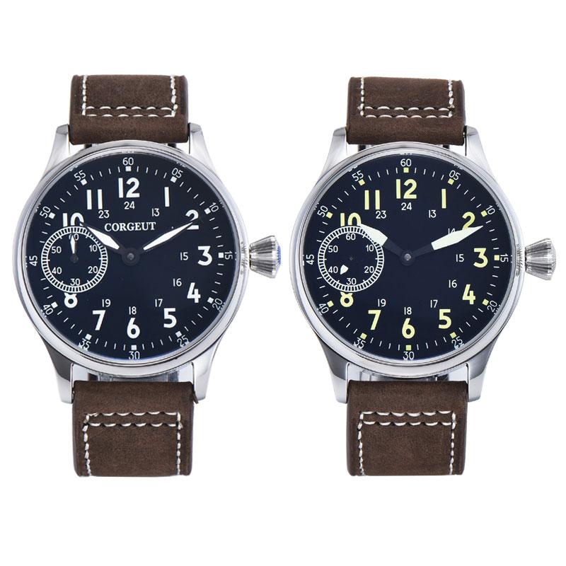 Wristwatches Mens Watch 44mm Black Dial Luminous 6497 Movement ST3600 316 Stainless Steel Waterproof Manual Uplink Mechanical, Watch 1
Wristwatches Mens Watch 44mm Black Dial Luminous 6497 Movement ST3600 316 Stainless Steel Waterproof Manual Uplink Mechanical, Watch 1