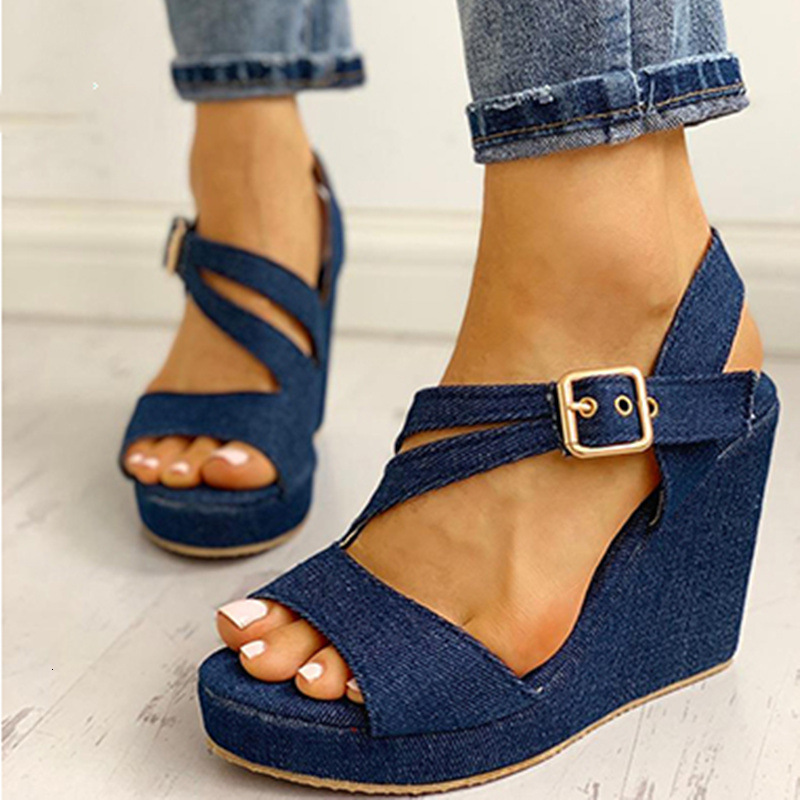 Sandal s Shoes Summer Fashion Cowboy Style Fish Mouth Wedge Plus Size Casual Buckle Luxury Designer Heels 230313, Blue
Sandal s Shoes Summer Fashion Cowboy Style Fish Mouth Wedge Plus Size Casual Buckle Luxury Designer Heels 230313, Blue