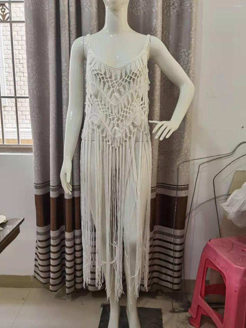Women's Swimwear Hand Knitted Flower Sunscreen Beach Smocked Dress Bikini CoverupHollow Out Fring Wear Tassel Wraps Handmade, White
Women's Swimwear Hand Knitted Flower Sunscreen Beach Smocked Dress Bikini CoverupHollow Out Fring Wear Tassel Wraps Handmade, White