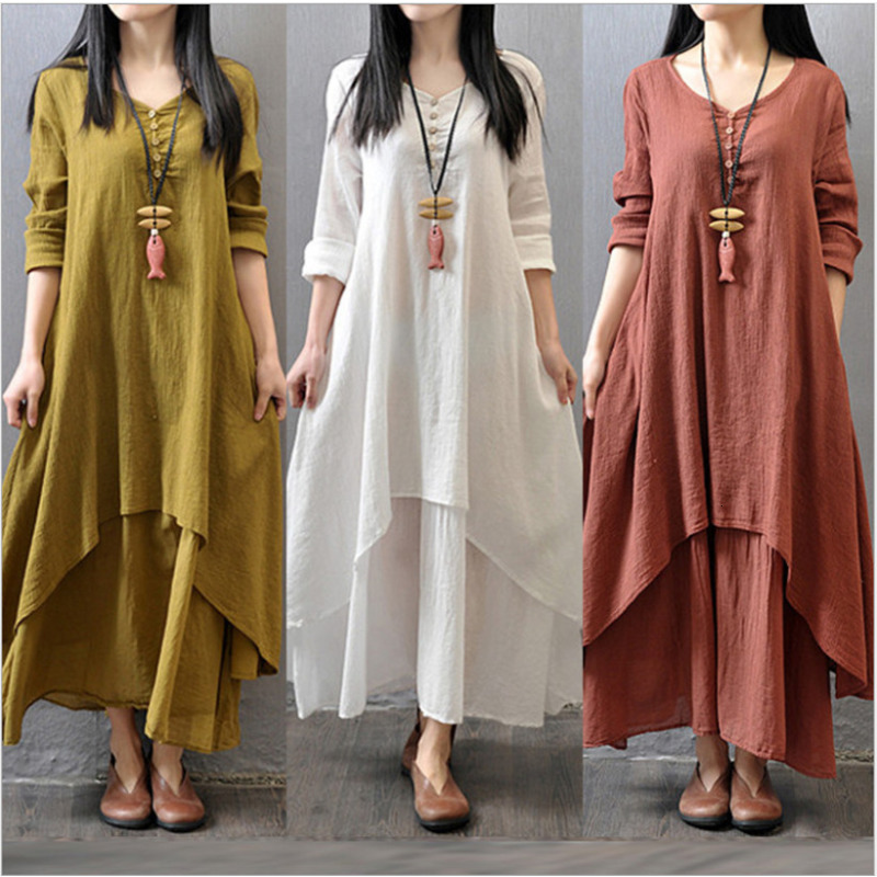 Casual Dresses MOONBIFFY Elegant Cotton Linen Dresses for Women Mori Girl Style Casual Dress Plus Size Loose Long Sleeve Robe Club Outfits 230313, Aqj-brick red
Casual Dresses MOONBIFFY Elegant Cotton Linen Dresses for Women Mori Girl Style Casual Dress Plus Size Loose Long Sleeve Robe Club Outfits 230313, Aqj-brick red