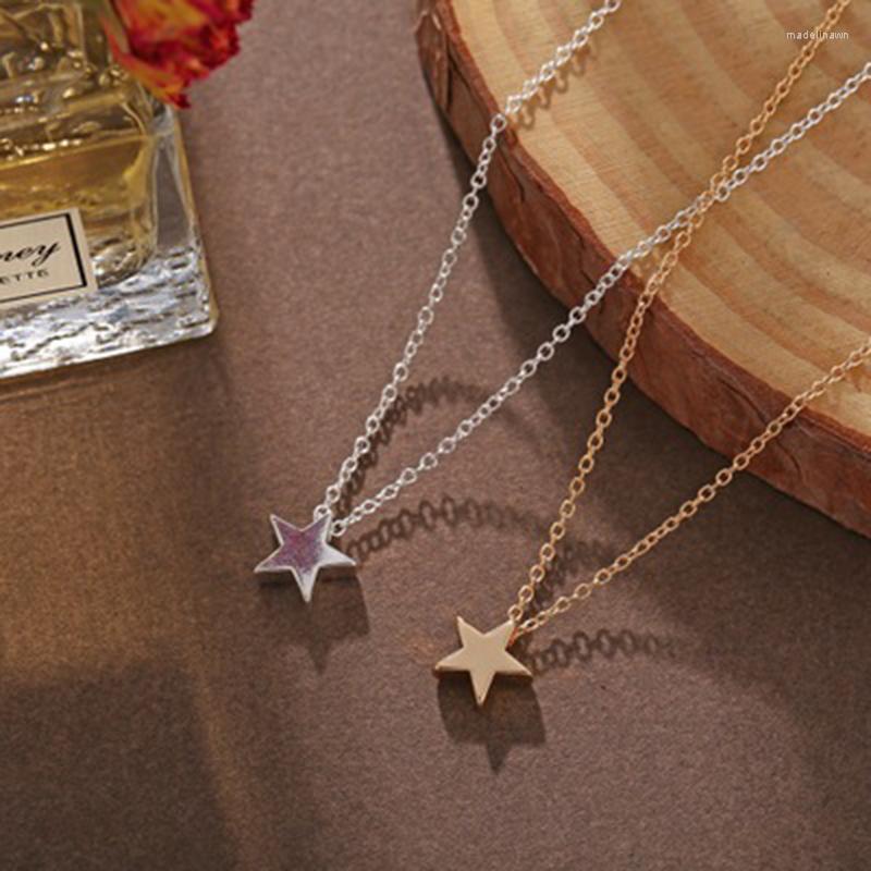 

Pendant Necklaces Sexy Golden Star Choker Clavicle Necklace Chain Bijoux Collares Gold-Color Femme Women Kolye Gargantilha Fashion C