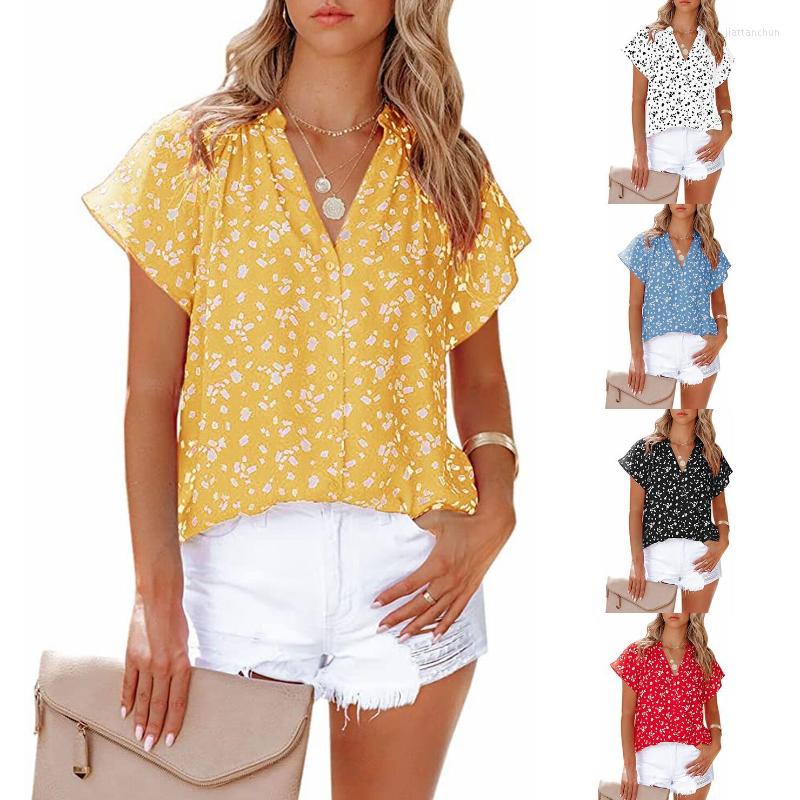 Women' Blouses 2023 Summer Short Sleeve V-neck Chiffon Printed Shirt Women' Top Blusas Femininas Elegantes Camisas De Mujer, Blue
Women' Blouses 2023 Summer Short Sleeve V-neck Chiffon Printed Shirt Women' Top Blusas Femininas Elegantes Camisas De Mujer, Blue
