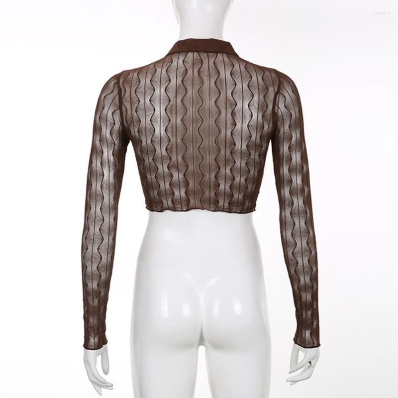 Women' Blouses Trendy Cardigan Blouse Elastic Sexy Top Buttons Closure Women Summer See-through Crop Dressing Up, Black
Women' Blouses Trendy Cardigan Blouse Elastic Sexy Top Buttons Closure Women Summer See-through Crop Dressing Up, Black