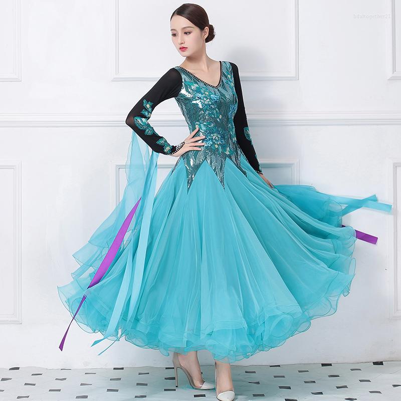 Stage Wear High Quality Sequins Luxury Middle East Diamond Women Ballroom Dance Dress Hand Made Waltz Tango Performance Modern Costumes, Blue
Stage Wear High Quality Sequins Luxury Middle East Diamond Women Ballroom Dance Dress Hand Made Waltz Tango Performance Modern Costumes, Blue