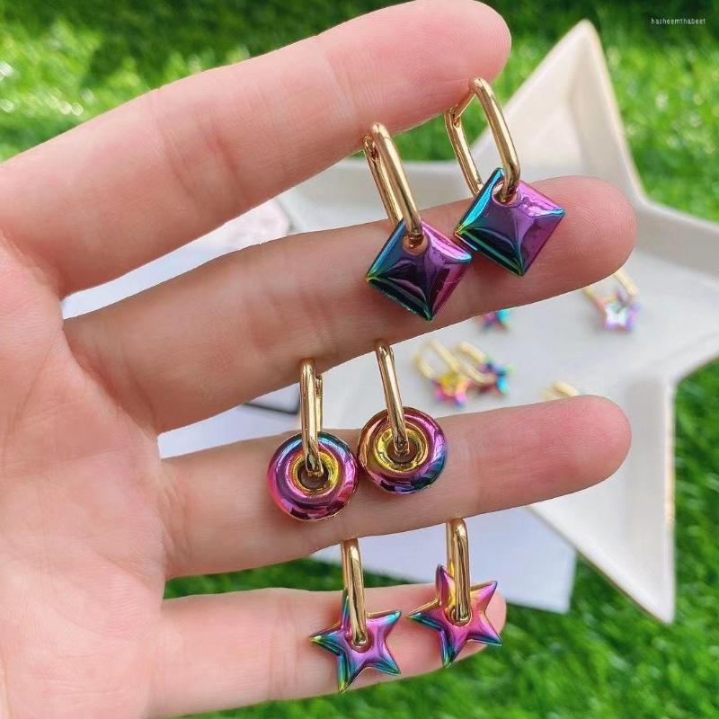 Hoop Earrings 5 Pairs Rainbow Star /Square /Circle Drop For Women 2023 Trend Fashion Small Jewelry Gifts
Hoop Earrings 5 Pairs Rainbow Star /Square /Circle Drop For Women 2023 Trend Fashion Small Jewelry Gifts