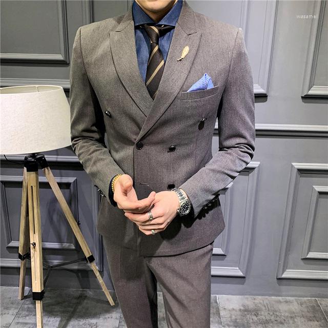 Men's Suits Black 2 Piece Men 2023 Double Breasted Formal Wedding For Costume Homme (Jacket Pants Vest) Slim Fit Tuxedo Suit, Navy blue
Men's Suits Black 2 Piece Men 2023 Double Breasted Formal Wedding For Costume Homme (Jacket Pants Vest) Slim Fit Tuxedo Suit, Navy blue