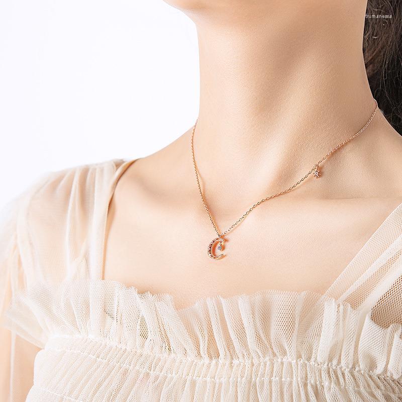 Chains Sipmle Moon Star Rose Gold Silver Color Necklace For Women Korean Fashion Clavicle Chain Jewelry Gift SN2463
Chains Sipmle Moon Star Rose Gold Silver Color Necklace For Women Korean Fashion Clavicle Chain Jewelry Gift SN2463