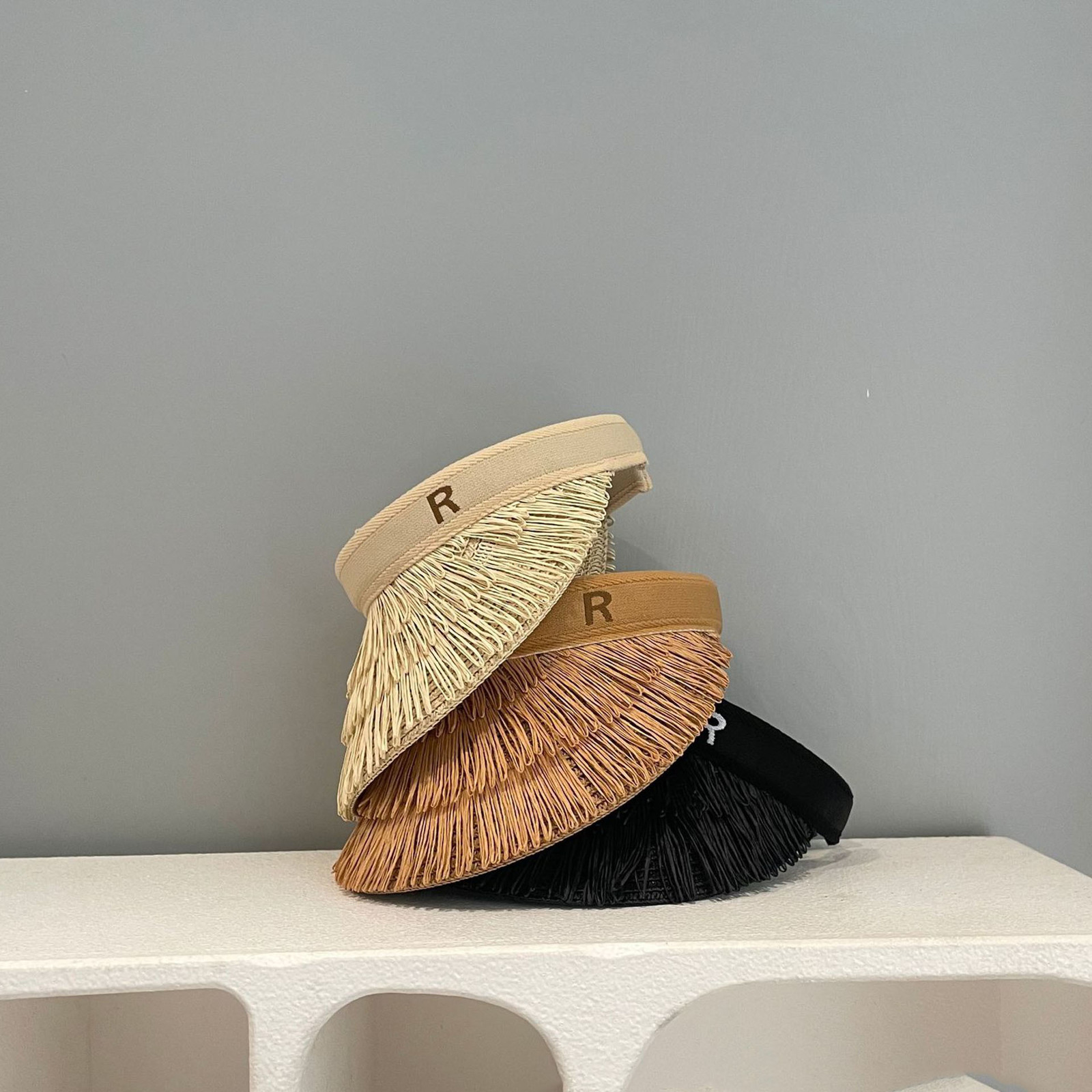 Caps Hats Parent-child Straw Hat Mother Kids Summer Sun Visor Hat Beach Hat Sun Protection Foldable Holiday Hat Children's Cap 230313
