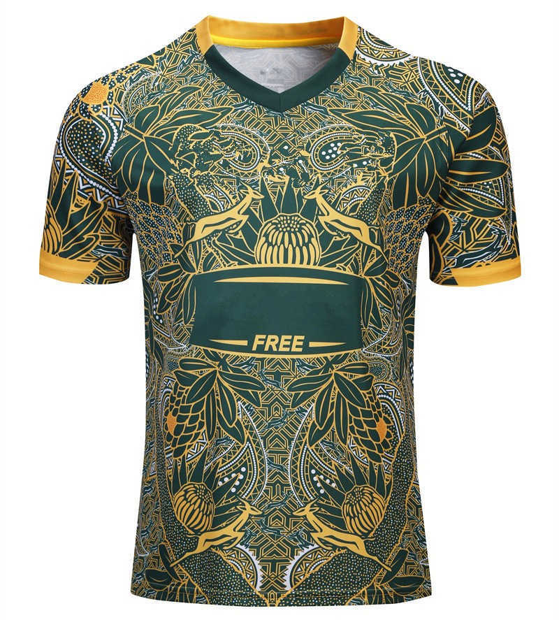 2023 Men' and Women' Fashion T-shirt Rugby Clothing T-shirts South Africa Football Jersey Commemorative, Green
2023 Men' and Women' Fashion T-shirt Rugby Clothing T-shirts South Africa Football Jersey Commemorative, Green