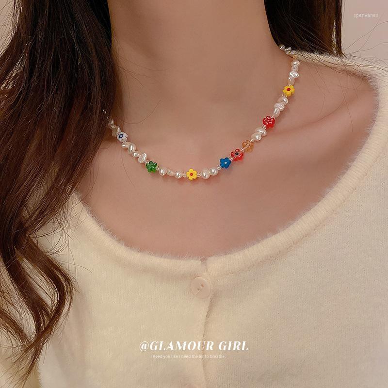 Choker Chokers Freshwater Pearl Flower Necklace Kpop Spring Clavicle Chain Girl Personality Fairy Grunge Jewelry Coquette PendantsChokers
Choker Chokers Freshwater Pearl Flower Necklace Kpop Spring Clavicle Chain Girl Personality Fairy Grunge Jewelry Coquette PendantsChokers