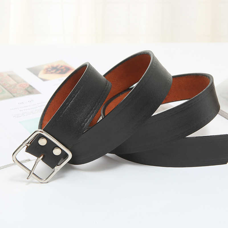 Waist Chain Belts Buckles Men's Women's New men's two-layer leather whole yellow cattle leather electrician belt fashion pin buckle Korean casual versatile belt, Black
Waist Chain Belts Buckles Men's Women's New men's two-layer leather whole yellow cattle leather electrician belt fashion pin buckle Korean casual versatile belt, Black