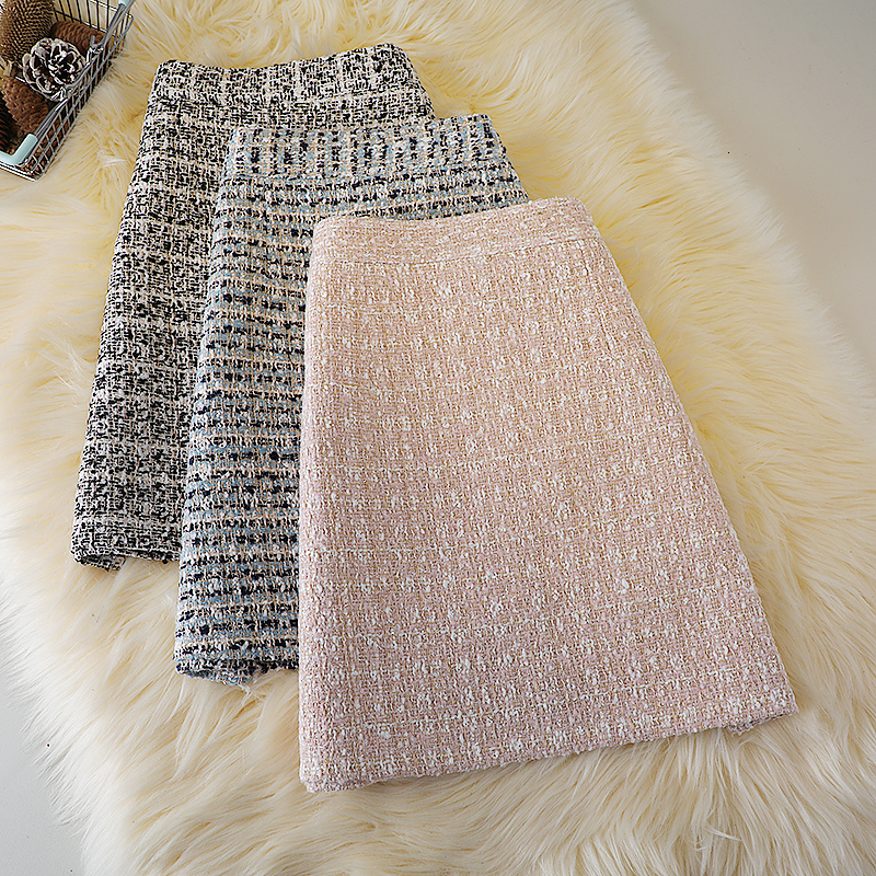 Skirts Autumn and winter woolen elegant short skirt women's waist small fresh lattice skirt 230313, Pink
Skirts Autumn and winter woolen elegant short skirt women's waist small fresh lattice skirt 230313, Pink