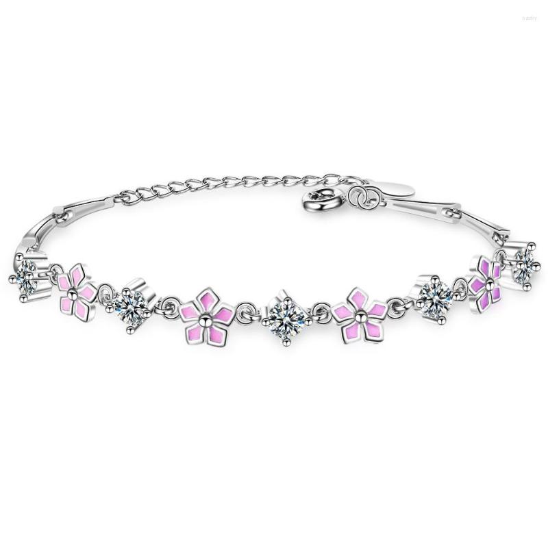 Charm Bracelets Luxury Silver Plated Flower White Zirconia Plum Blossom & Women's Adjustable Fine Jewelry
Charm Bracelets Luxury Silver Plated Flower White Zirconia Plum Blossom & Women's Adjustable Fine Jewelry