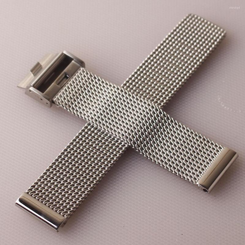 Watch Bands Stainless Steel Mesh Watchband 18mm 19mm 20mm 21mm 22mm 24mm Silver Strap Bracelet Special Fold Clasp Deployment Quick Pin
Watch Bands Stainless Steel Mesh Watchband 18mm 19mm 20mm 21mm 22mm 24mm Silver Strap Bracelet Special Fold Clasp Deployment Quick Pin
