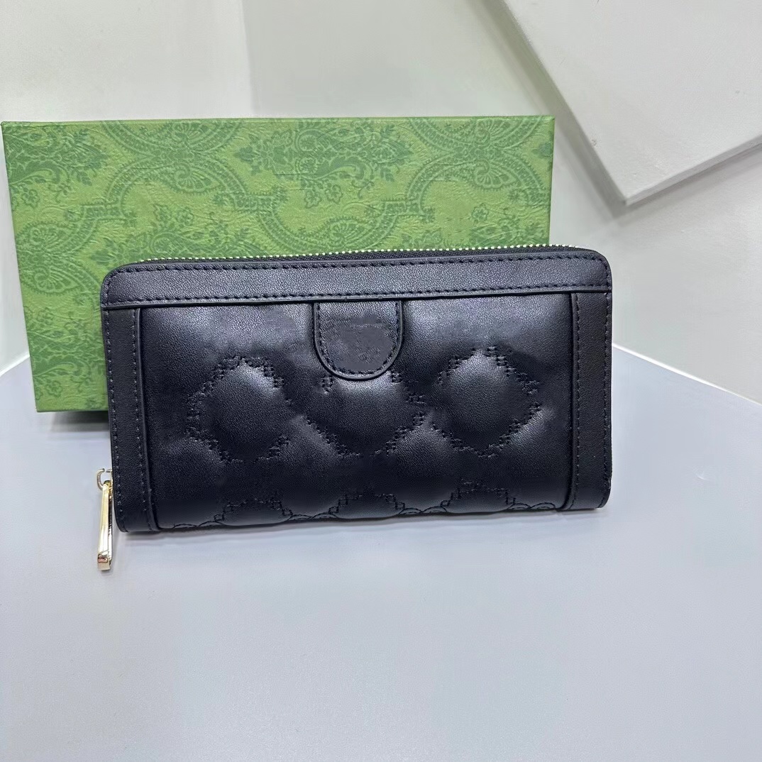 723784 Men Designer Matelasse Zippy Wallets Super Soft Black Quilted Leather Purse Man Daily Casual Card Holders
723784 Men Designer Matelasse Zippy Wallets Super Soft Black Quilted Leather Purse Man Daily Casual Card Holders