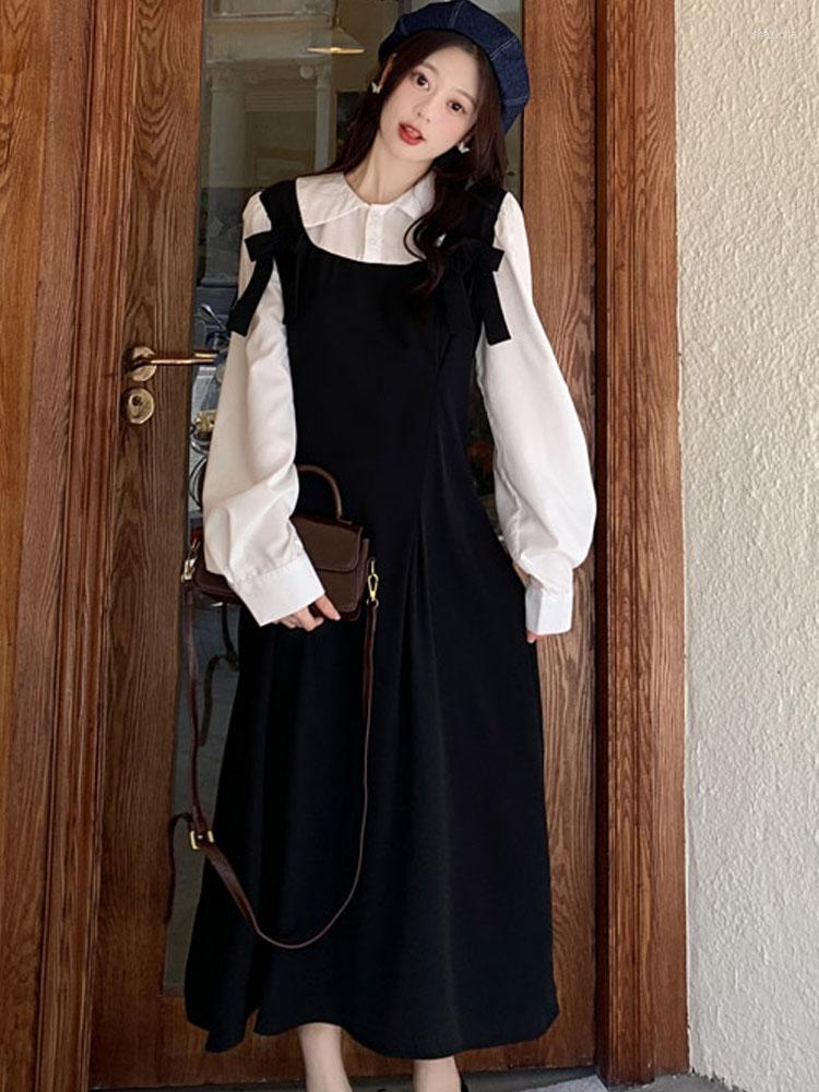 Casual Dresses Preppy Style Long Sleeve Dress Women All-match Fashion Mid-calf Daily Party Oversized Patchwork Fake Two Black, 99 280
Casual Dresses Preppy Style Long Sleeve Dress Women All-match Fashion Mid-calf Daily Party Oversized Patchwork Fake Two Black, 99 280