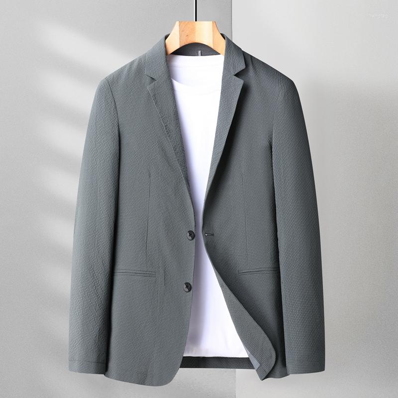 Men's Suits England Style Men Gray Blue Blazers Spring Autumn Single Breasted Notched Collar Jacket Suit Male Smart Casual Outfits Garment, Qianhui
Men's Suits England Style Men Gray Blue Blazers Spring Autumn Single Breasted Notched Collar Jacket Suit Male Smart Casual Outfits Garment, Qianhui