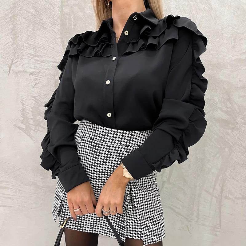 Women' Blouses Elegant Lapel Collar Office Blouse Women Casual Long Sleeve Loose Tops Blusa Fashion Simple Single Breasted Button Solid, 01 white
Women' Blouses Elegant Lapel Collar Office Blouse Women Casual Long Sleeve Loose Tops Blusa Fashion Simple Single Breasted Button Solid, 01 white
