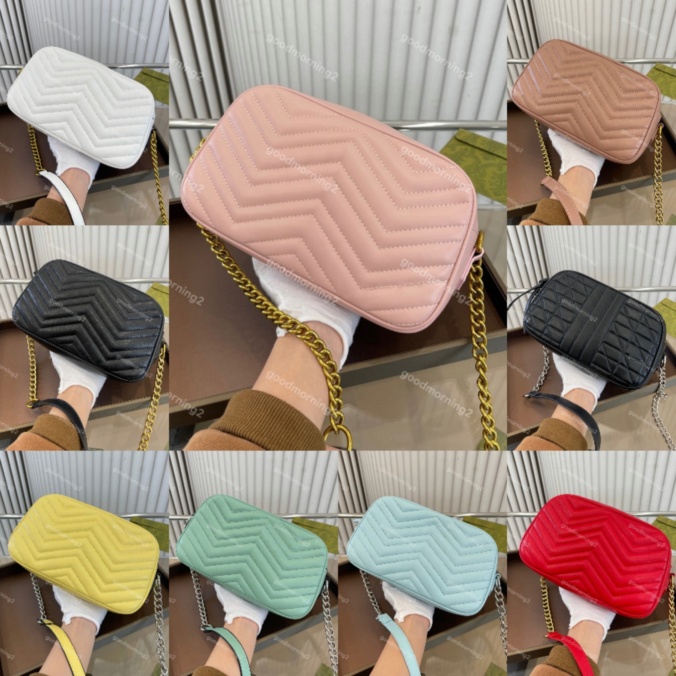 Fashion Marmont Camera bags Designer Ladies Crossbody bag chain handbag medium size womens messenger shoulder purse 13 styles and colors arbitrary selection
Fashion Marmont Camera bags Designer Ladies Crossbody bag chain handbag medium size womens messenger shoulder purse 13 styles and colors arbitrary selection