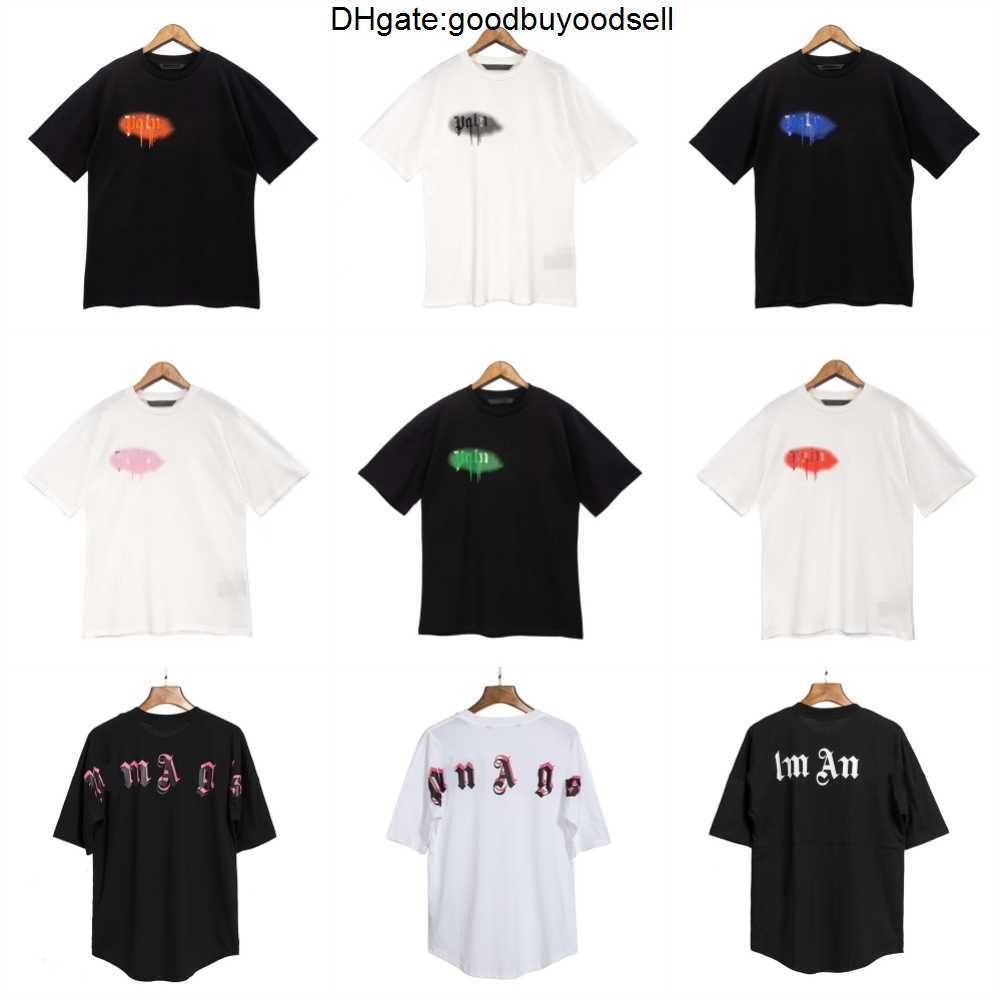 Designer Palms Summer Mens T Shirts Black Whit Casual Tide Epanelled Clothes Short Sleeved Top Tees Angels Womens Letter Print Loose NFAH
Designer Palms Summer Mens T Shirts Black Whit Casual Tide Epanelled Clothes Short Sleeved Top Tees Angels Womens Letter Print Loose NFAH