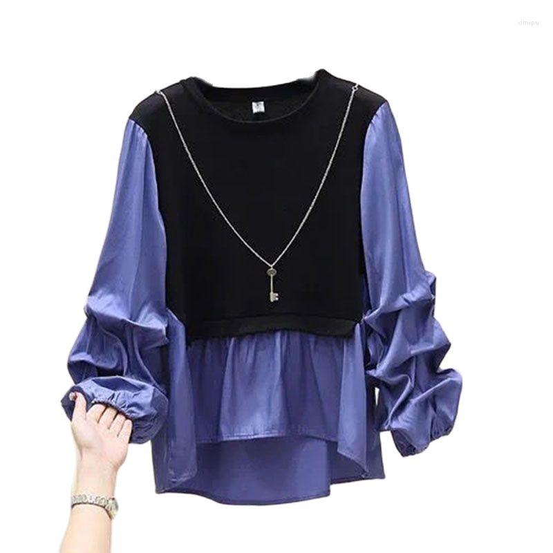 Women' Blouses 2023 Summer Fake Two-Piece Blouse Women' Shirt Stitching Fashion Loose Long-Sleeved Tops Casual Female Pullovers -6XL, Khaki
Women' Blouses 2023 Summer Fake Two-Piece Blouse Women' Shirt Stitching Fashion Loose Long-Sleeved Tops Casual Female Pullovers -6XL, Khaki