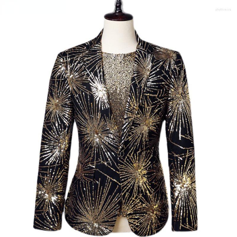 Men's Suits Shiny Gold Fireworks Sequin Mens Suit Jacket 2023 Single Button Chic Slim Fit Party Prom Stage Club Costumes, Pattern 2
Men's Suits Shiny Gold Fireworks Sequin Mens Suit Jacket 2023 Single Button Chic Slim Fit Party Prom Stage Club Costumes, Pattern 2