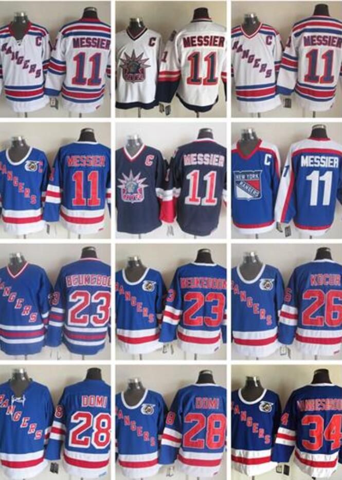 Hockey New York 75th Hockey Jerseys Rangers 28 Tie Domi 23 Jeff Beukeboom 34 John Vanbiesbrouck11 Mark Messier 26 Joe Kocur Martin, #11 messier blue 5
Hockey New York 75th Hockey Jerseys Rangers 28 Tie Domi 23 Jeff Beukeboom 34 John Vanbiesbrouck11 Mark Messier 26 Joe Kocur Martin, #11 messier blue 5