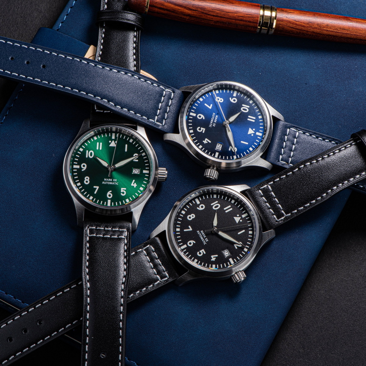Wristwatches SEESTERN Mens Watch Automatic Mechanical Wristwatches Luminous Sapphire Crystal Waterproof NH35 Movement Military Air Force 230313