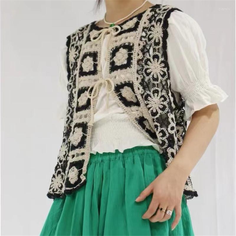 Women's Tanks Lace-up Hollow Crochet Tank Tops Women Sleeveless Vest Cardigan Loose Beach Vintage Bohemian Streetwear Reversible O084, Black
Women's Tanks Lace-up Hollow Crochet Tank Tops Women Sleeveless Vest Cardigan Loose Beach Vintage Bohemian Streetwear Reversible O084, Black