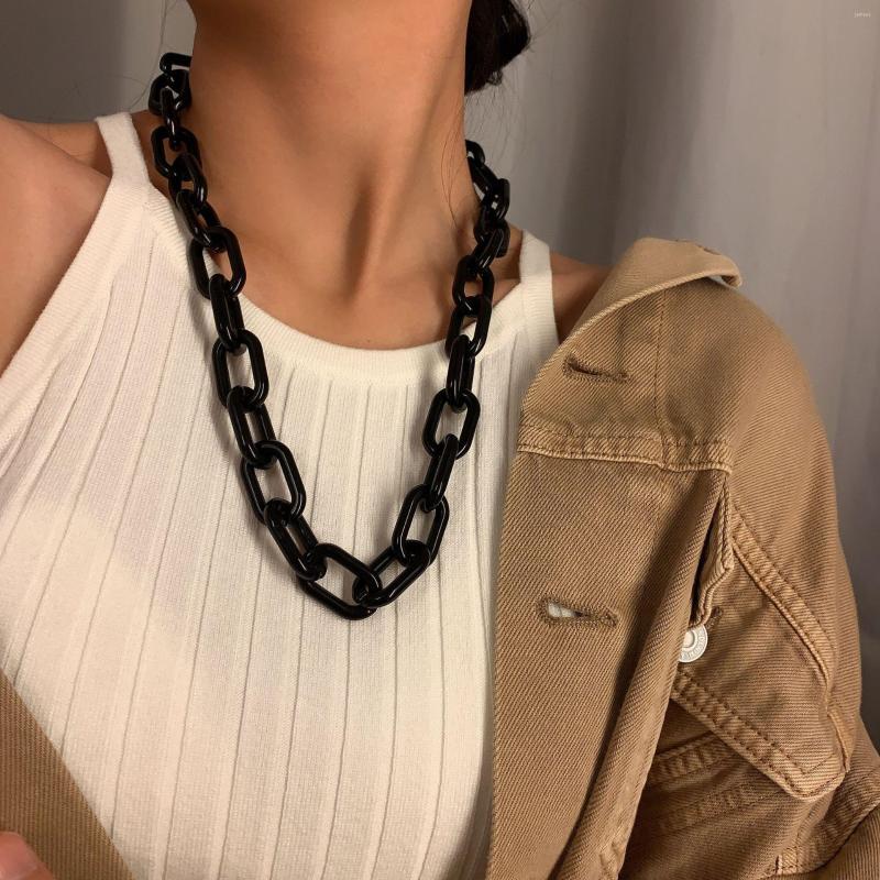 Chains Fashion Punk Choker Necklace Hip Hop Big Chunky Colorful Black Pink Green White Resin Women Jewelry Gifts
Chains Fashion Punk Choker Necklace Hip Hop Big Chunky Colorful Black Pink Green White Resin Women Jewelry Gifts