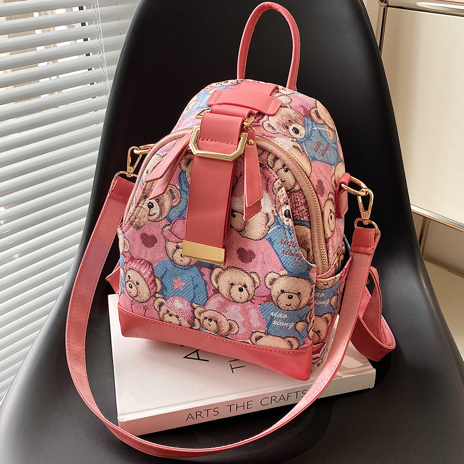 School Bags 3 In 1 Cute Bear Pattern Women s Small Backpack Top Quality PU Leather Backpacks for Teenagers Girls Luxury Brand Lady Back Bag 230313, Black stylea
School Bags 3 In 1 Cute Bear Pattern Women s Small Backpack Top Quality PU Leather Backpacks for Teenagers Girls Luxury Brand Lady Back Bag 230313, Black stylea