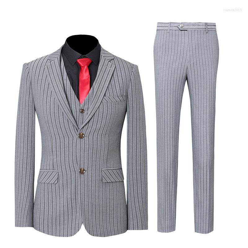 Men's Suits Slim Men Stripe Suit 3 Pieces Fashion Wedding Groom Business Party Prom Office Work Daily Life Single Breasted 2 Buttons, Gray
Men's Suits Slim Men Stripe Suit 3 Pieces Fashion Wedding Groom Business Party Prom Office Work Daily Life Single Breasted 2 Buttons, Gray