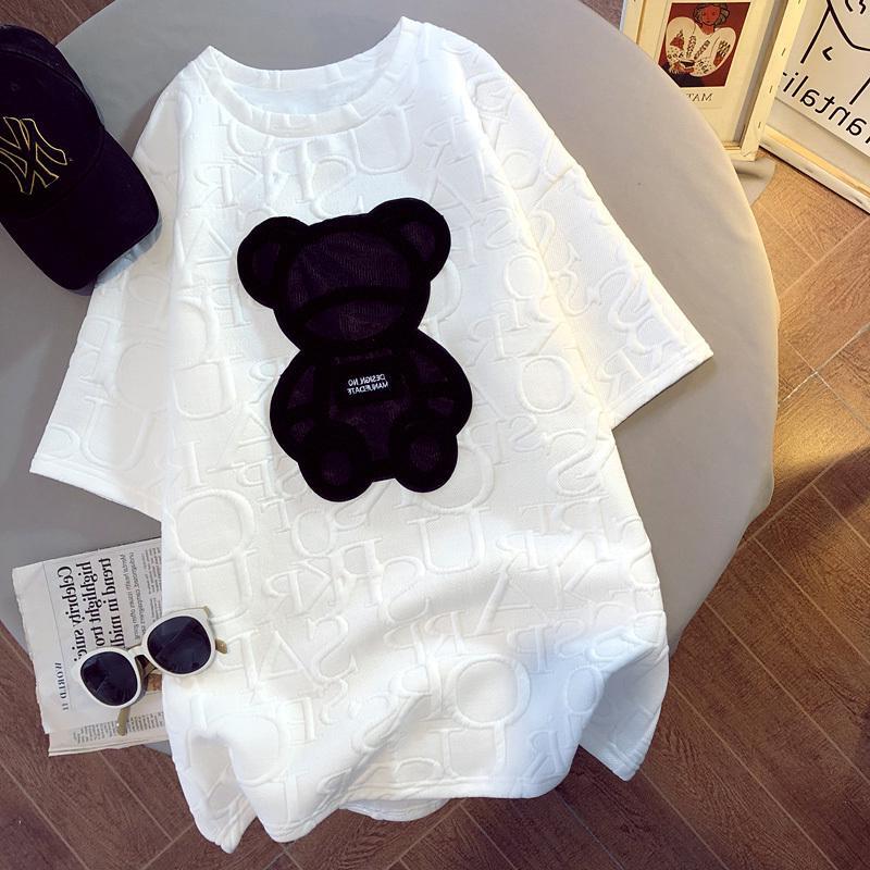 T Shirts Women's T-shirts Harajuku Girls Plus Size Tops Letter Jacquard O-neck Short Sleeves Loose Summer Tshirt Bear White Tees Blmk, Packing bag
T Shirts Women's T-shirts Harajuku Girls Plus Size Tops Letter Jacquard O-neck Short Sleeves Loose Summer Tshirt Bear White Tees Blmk, Packing bag