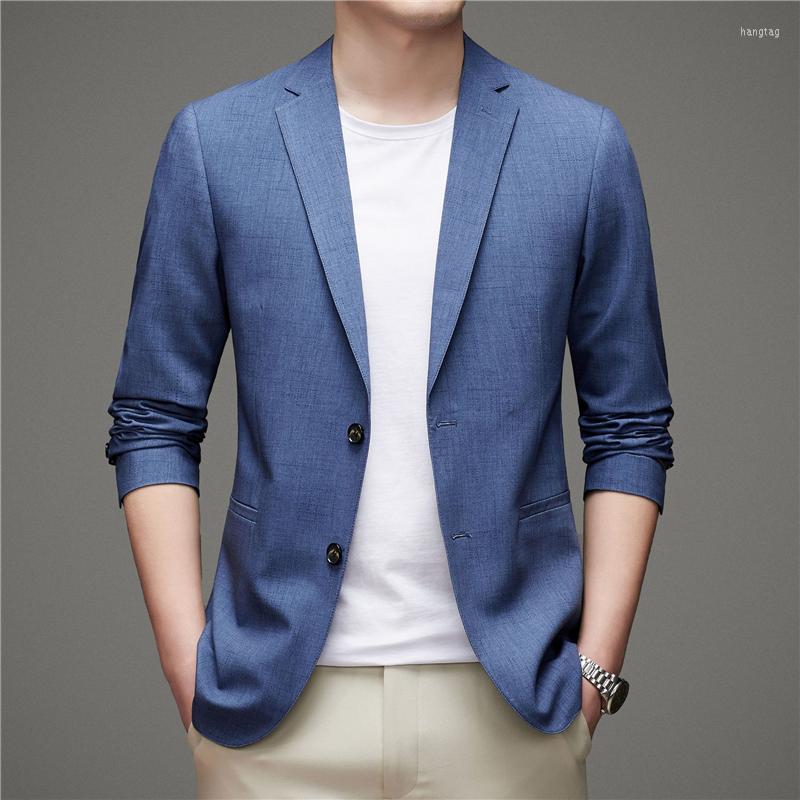 Men's Suits Top Grade Men's Business Casual Blazers 2023 Spring Autumn Men Fashion Korean Slim Fit Suit Coats Brand Clothing, Blue
Men's Suits Top Grade Men's Business Casual Blazers 2023 Spring Autumn Men Fashion Korean Slim Fit Suit Coats Brand Clothing, Blue