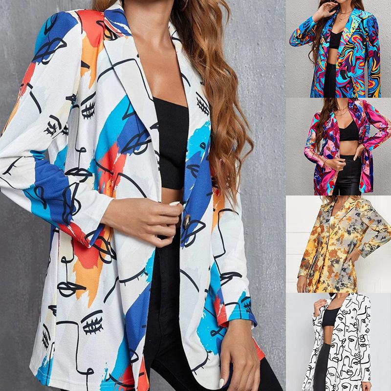 Women' Jackets Women' Printed Temperament Coat Long Sleeve Casual Fashion Suit Cardigan Top Trend Jacket, As photo
Women' Jackets Women' Printed Temperament Coat Long Sleeve Casual Fashion Suit Cardigan Top Trend Jacket, As photo