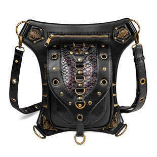 Waist fanny packs for men pack Bags Steampunk Bag Women's Halloween Black Shoulder Men's Outdoor Splicing Waist 230313, Black6
Waist fanny packs for men pack Bags Steampunk Bag Women's Halloween Black Shoulder Men's Outdoor Splicing Waist 230313, Black6