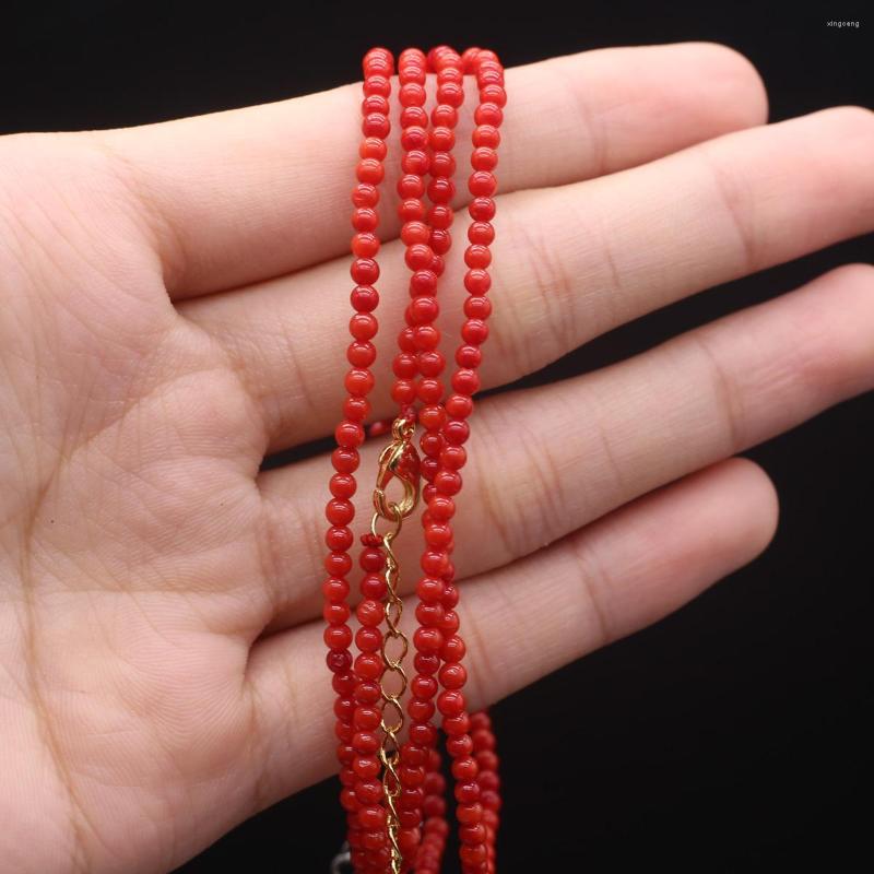 Chains Women Coral Necklace Artificial Small Round Beads 3 MM Charms For Elegant Love Romantic Gift Jewelry
Chains Women Coral Necklace Artificial Small Round Beads 3 MM Charms For Elegant Love Romantic Gift Jewelry