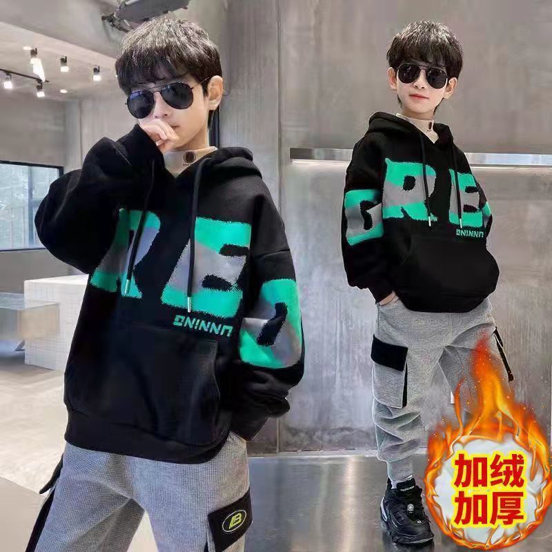 Hoodies Sweatshirts style Kids Sweaters Hoodies Autumn Winter Boys Clothes Letter Print Sweatshirts Plus fleece sweater 230313, Black
Hoodies Sweatshirts style Kids Sweaters Hoodies Autumn Winter Boys Clothes Letter Print Sweatshirts Plus fleece sweater 230313, Black
